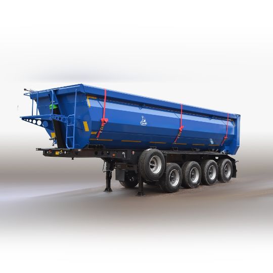 Самосвальный полуприцеп ТОНАР с задней выгрузкой.