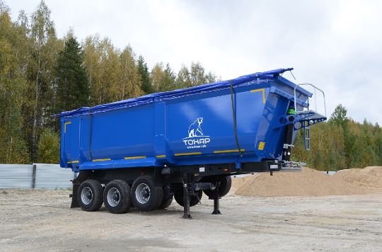 купить самосвальный полуприцеп-зерновоз ТОНАР 3-х секционный.