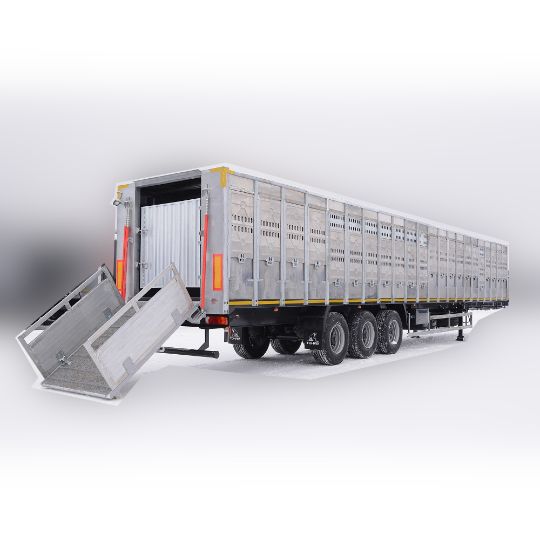 Купить универсальный полуприцеп ТОНАР для перевозки КРС и свиней, 2 оси.